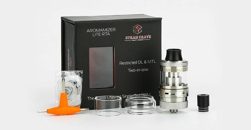 AROMAMIZER LITE RTA 2 IN 1 DL AND MTL SILVER